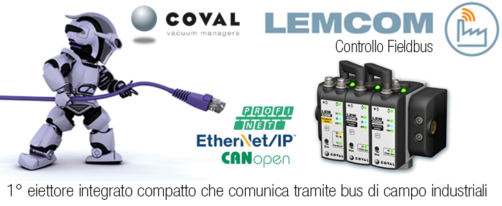 EIETTORE INTEGRATO CON CONTROLLO FIELDBUS, serie LEMCOM EIETTORE INTEGRATO CON CONTROLLO FIELDBUS, serie LEMCOM