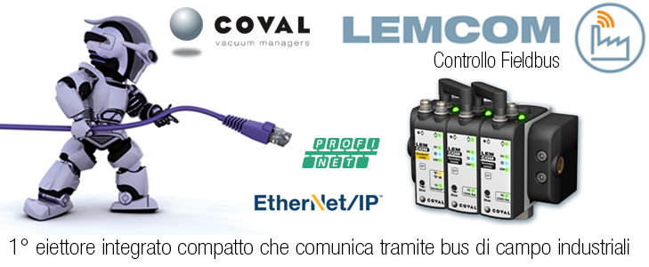 EIETTORE INTEGRATO CON CONTROLLO FIELDBUS, serie LEMCOM