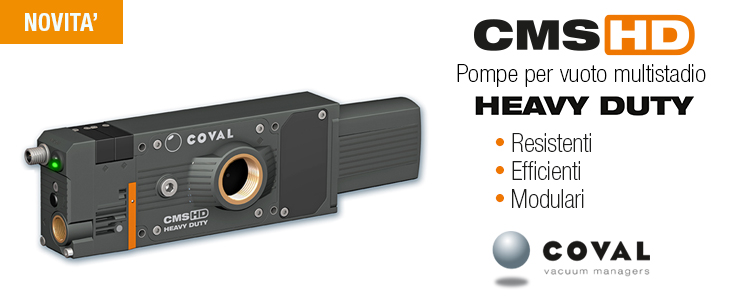 Nuove pompe per vuoto multistadio Heavy Duty, serie CMS HD