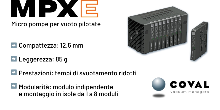 Micro-pompe per vuoto pilotate Serie MPXE